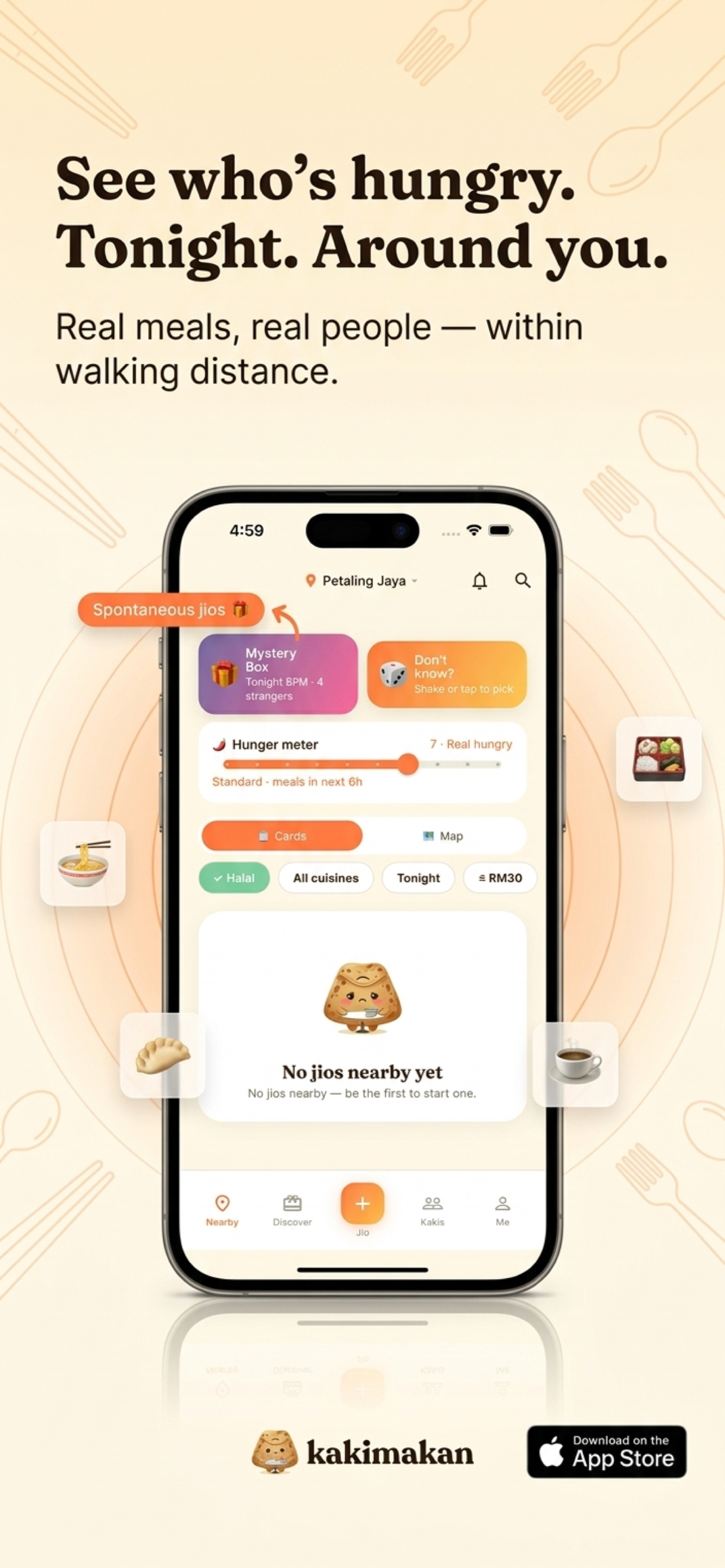 Kakimakan — See who's hungry tonight